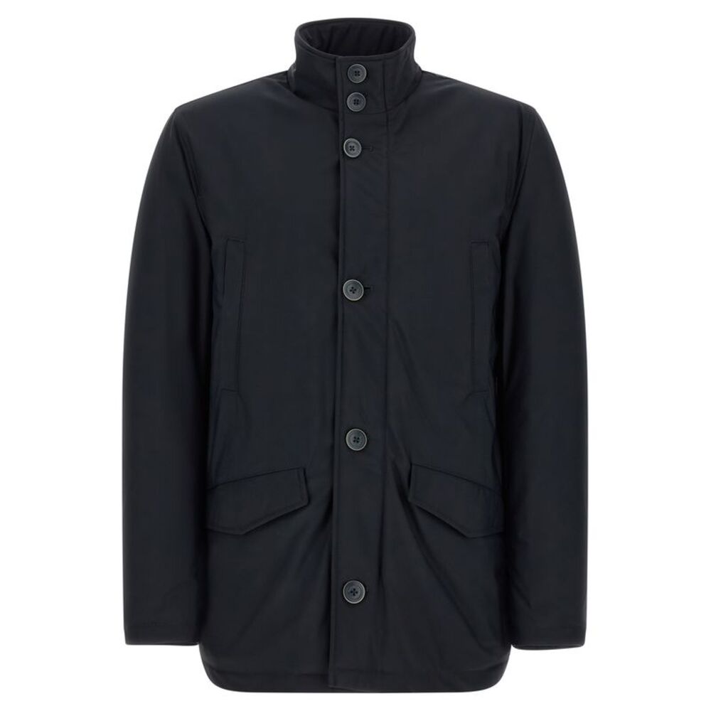 Herno Blue Polyamide Full-Length Men's Jacket